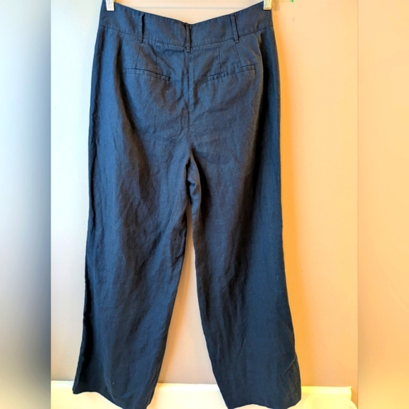 Boden Navy Blue Wide-Leg Pants 14 - Picture 2 of 11